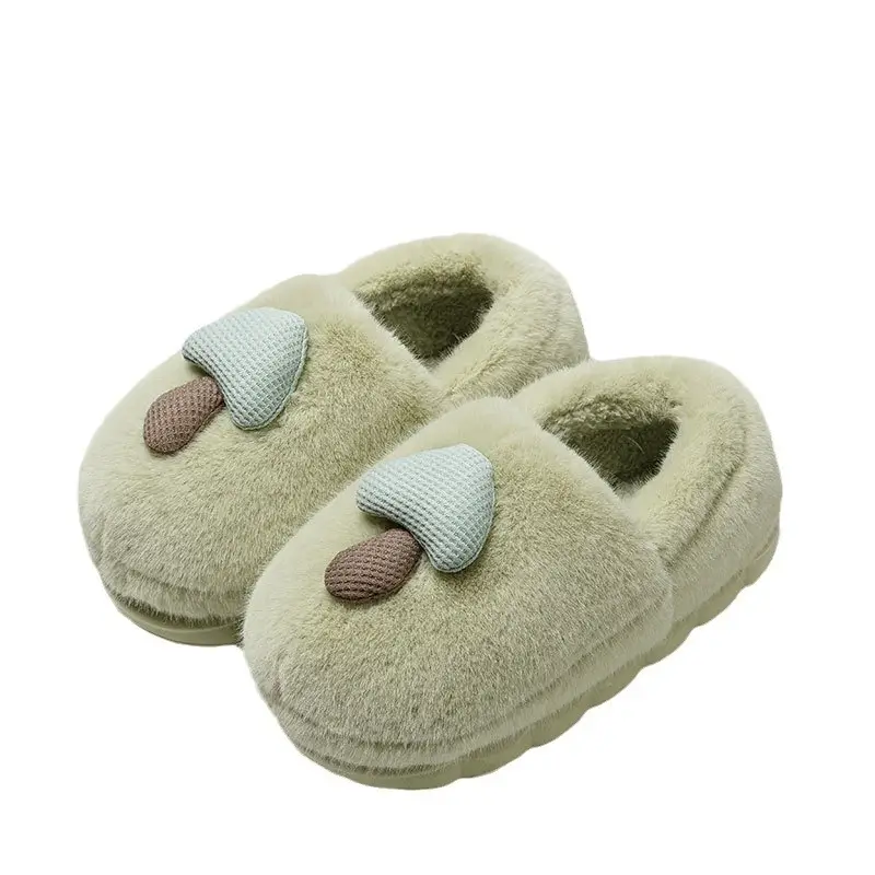 Women's Cartoon Mushroom Cotton Slippers Warm Fleece 2024 - Image 13
