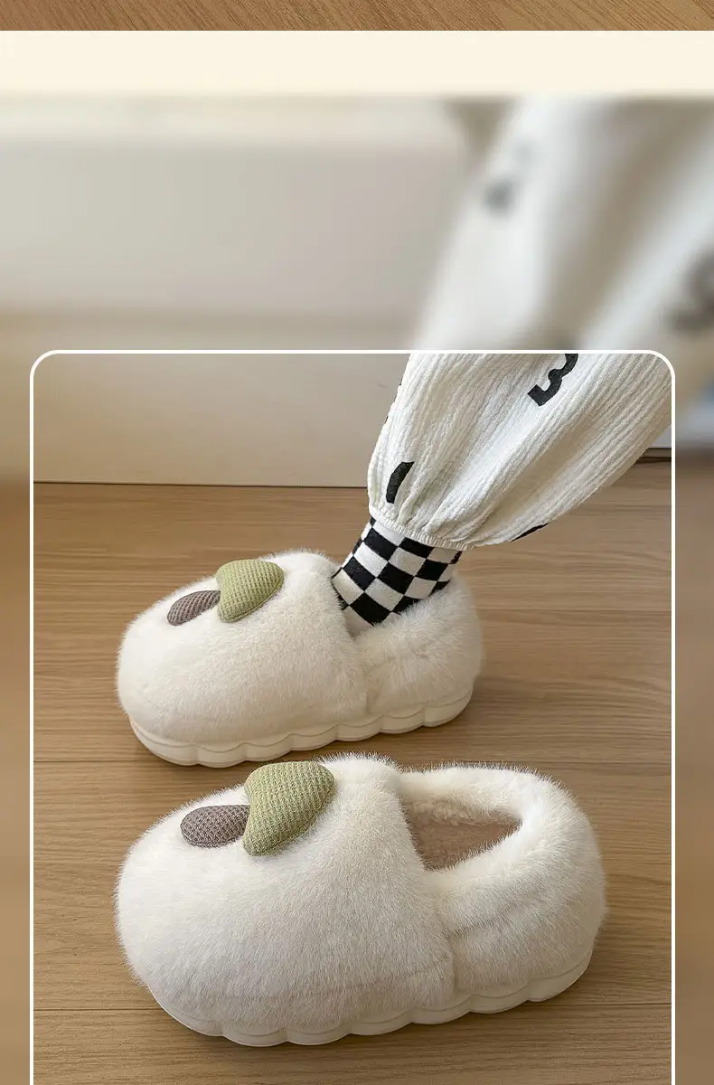 Women's Cartoon Mushroom Cotton Slippers Warm Fleece 2024 — feature 11