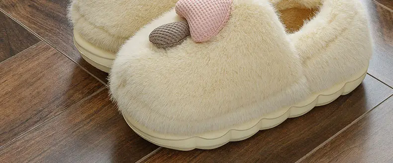 Women's Cartoon Mushroom Cotton Slippers Warm Fleece 2024 — feature 16