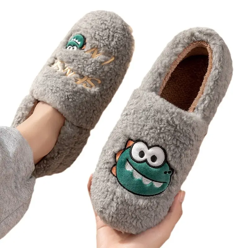 Cute Cotton Moon Slippers Women Winter Warm Indoor Home Wear