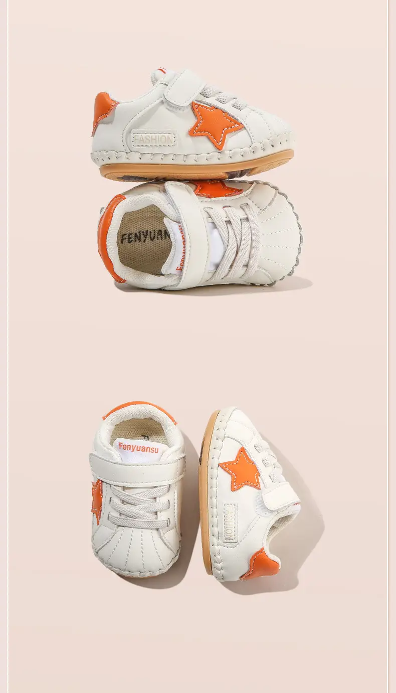 Baby Sneakers White Star 6-12M Soft Soled — feature 21