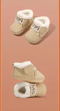 Autumn and Winter Baby Boy Toddler Shoes, Winter Cotton Shoes for 6-12 Months Old Infants, Baby Shoes for Girls, Soft Sole, Infant Shoes with Fleece Lining, Non-Slip — feature 25