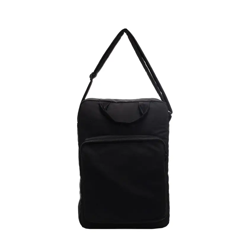 Women's Large Capacity Nylon Shoulder Bag Cream - Image 2