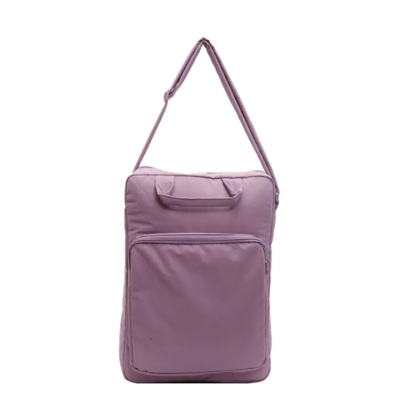 Women's Large Capacity Nylon Shoulder Bag Cream - Image 4
