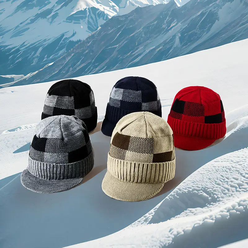 Winter Knitted Baseball Cap with Fleece Lined Scarf Set - Image 8