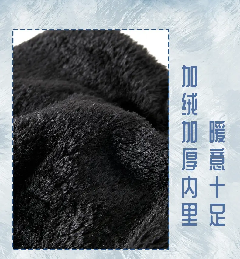 Winter Knitted Baseball Cap with Fleece Lined Scarf Set — feature 10