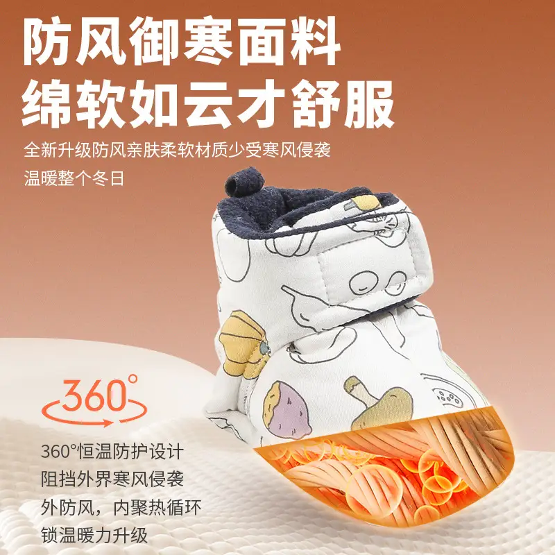 Fentyansu Newborn Baby Shoes 0-18 Months Fleece Lined