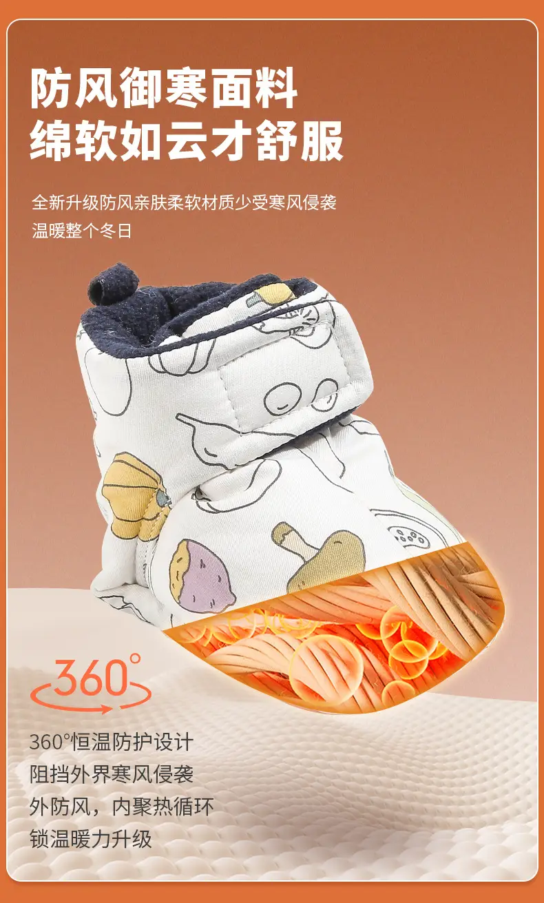 Fentyansu Newborn Baby Shoes 0-18 Months Fleece Lined — feature 14