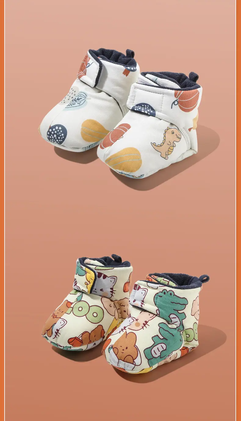 Fentyansu Newborn Baby Shoes 0-18 Months Fleece Lined — feature 20