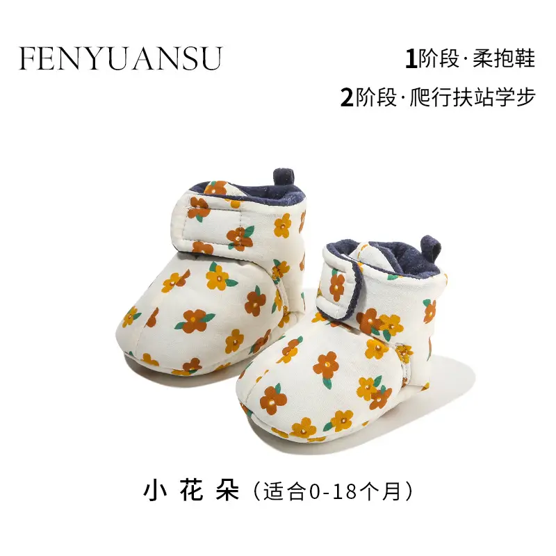 Fentyansu Newborn Baby Shoes 0-18 Months Fleece Lined