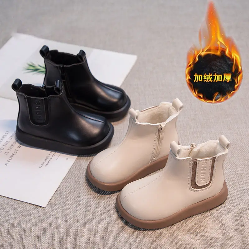 Women's Fleece Baby Boots Winter Ankle Length Soft Sole