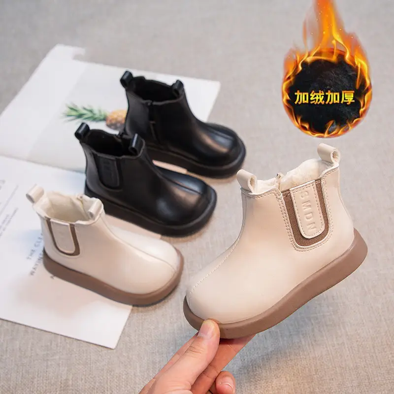 Women's Fleece Baby Boots Winter Ankle Length Soft Sole
