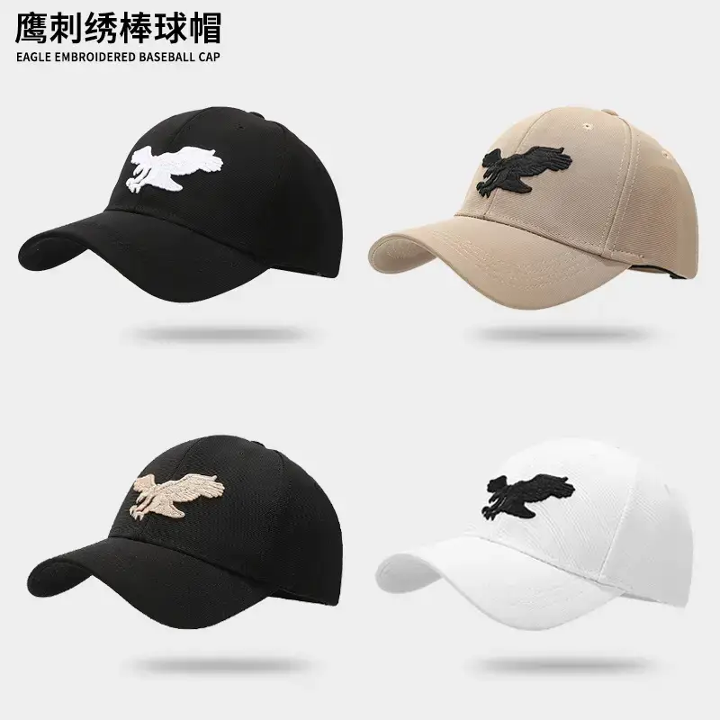 Black Gold Three-Dimensional Eagle Cap for Men - Image 7