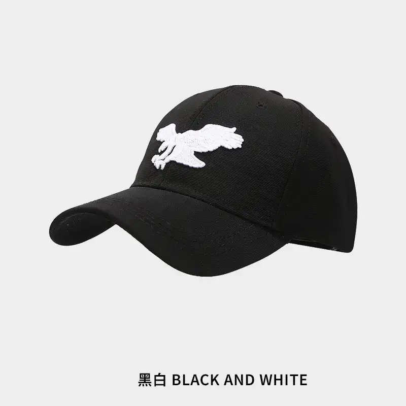 Black Gold Three-Dimensional Eagle Cap for Men - Image 2