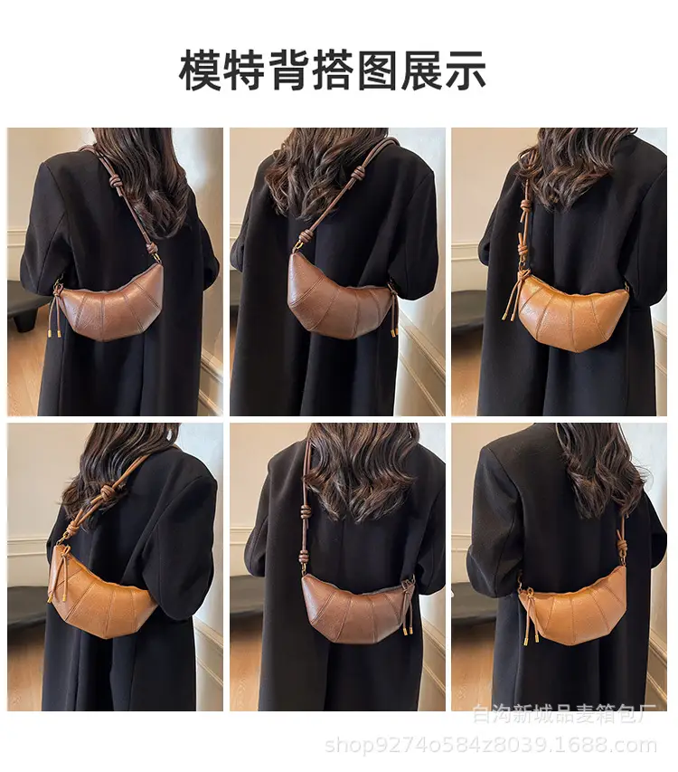 Brown Leather Niche Shoulder Messenger Bag — feature 8