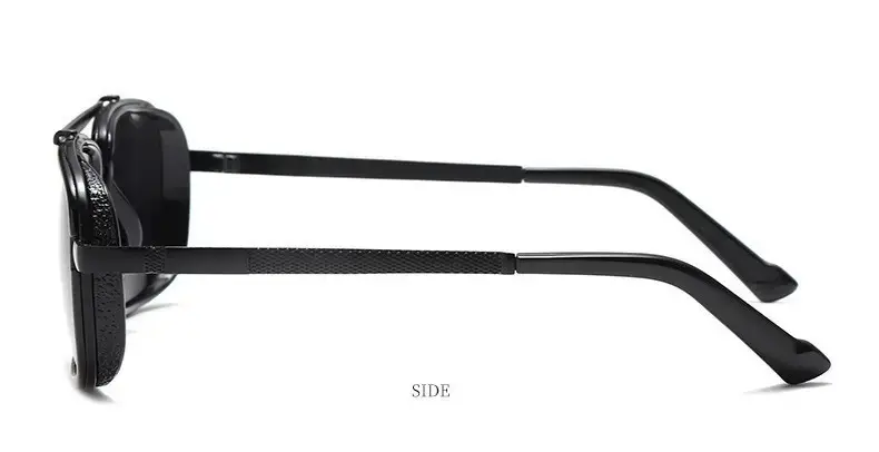 Punk Metal Sunglasses Black Double Bridge — feature 12