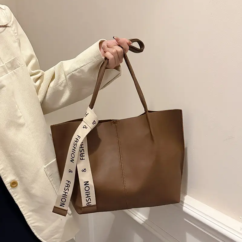 Vintage Brown Tote Bag Large Capacity 2024 - Image 6