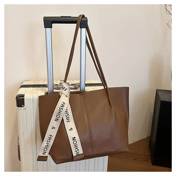 Vintage Brown Tote Bag Large Capacity 2024 — feature 14