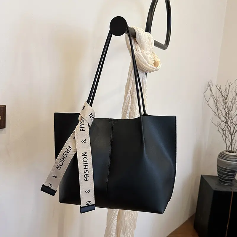 Vintage Brown Tote Bag Large Capacity 2024 - Image 2