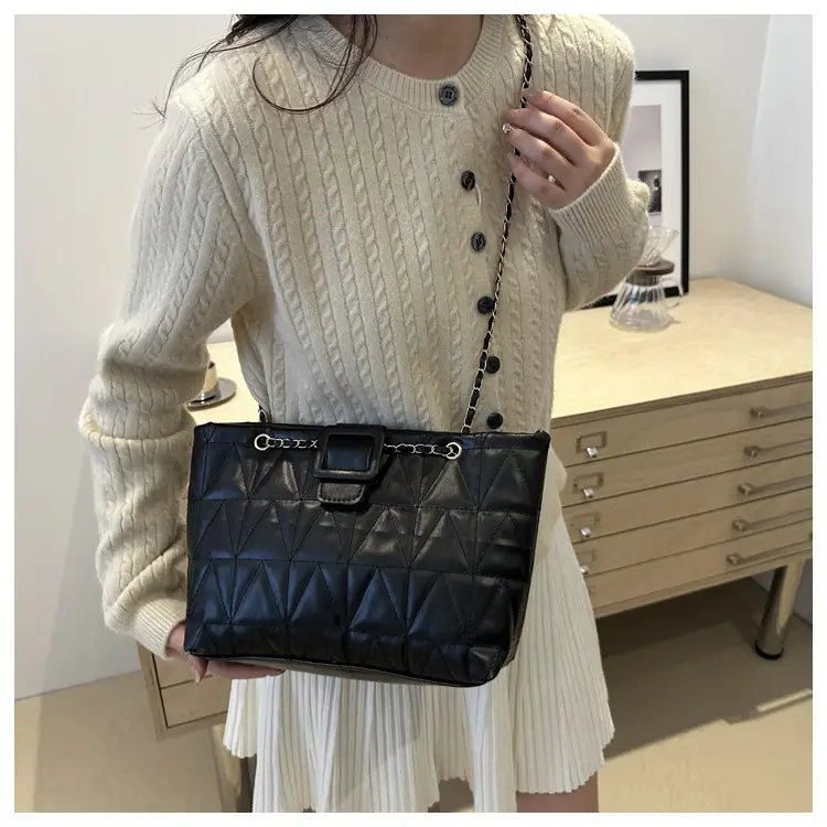 Chanel Style Rhombic Chain Bag Women 2024 - Image 7