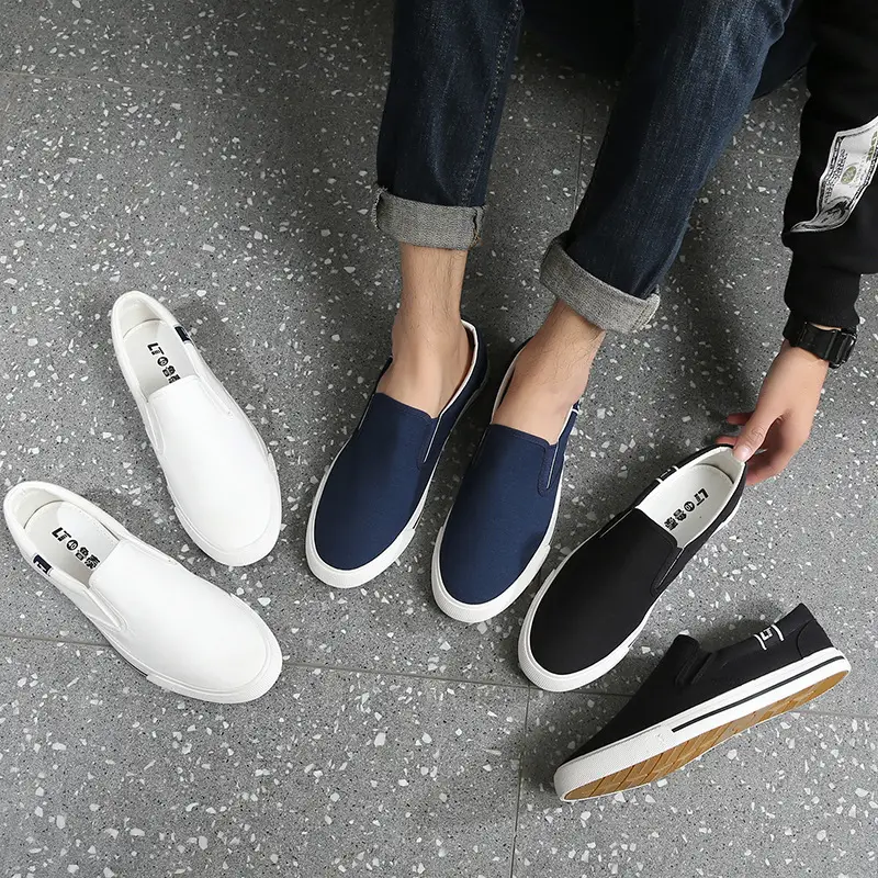 White Platform Canvas Shoes Women's Slip-on Canvas Shoes Student Shoes Women's Autumn Single-layer Shoes Women's Casual Shoes White Shoes - Image 5