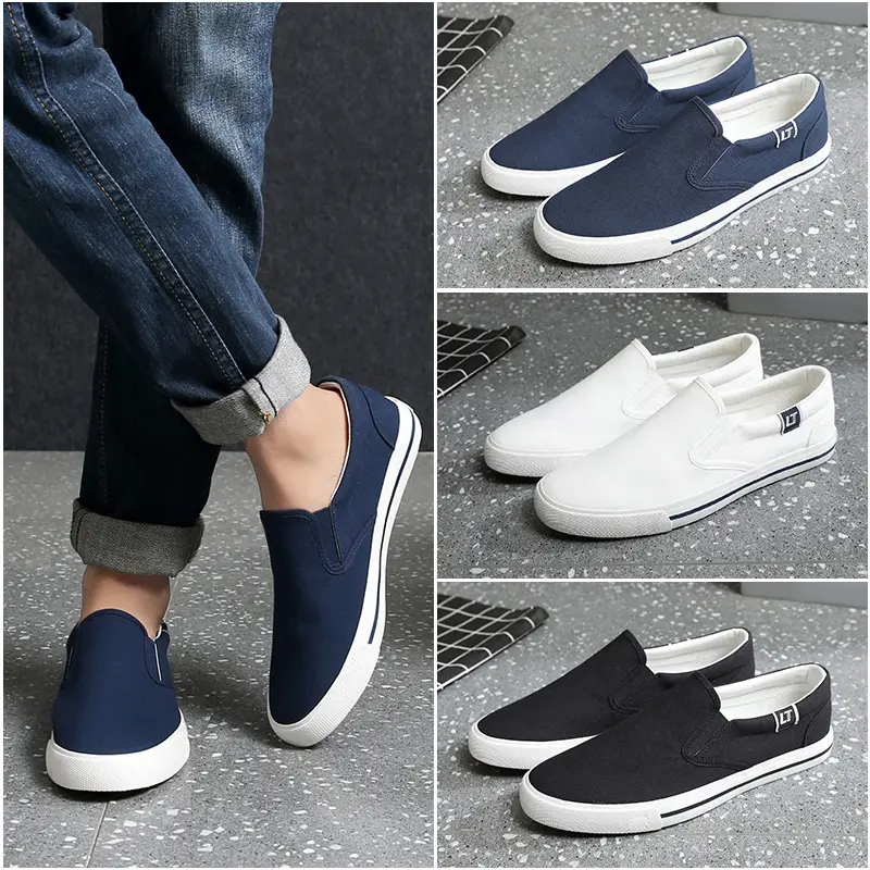 White Platform Canvas Shoes Women's Slip-on Canvas Shoes Student Shoes Women's Autumn Single-layer Shoes Women's Casual Shoes White Shoes - Image 6