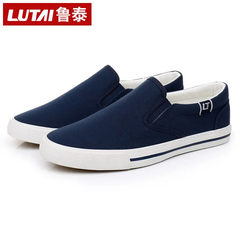 White Platform Canvas Shoes Women's Slip-on Canvas Shoes Student Shoes Women's Autumn Single-layer Shoes Women's Casual Shoes White Shoes - Image 2