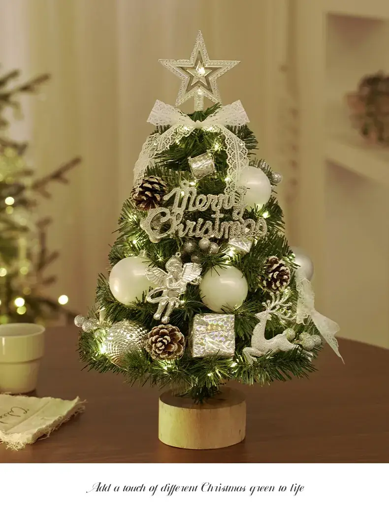 Mini Christmas Tree Decor 60cm LED Lights European Style — feature 4
