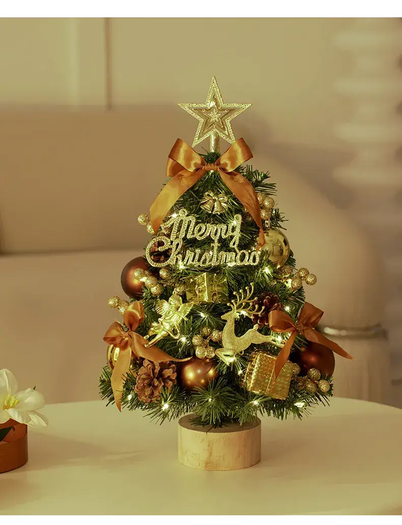 Mini Christmas Tree Decor 60cm LED Lights European Style — feature 6