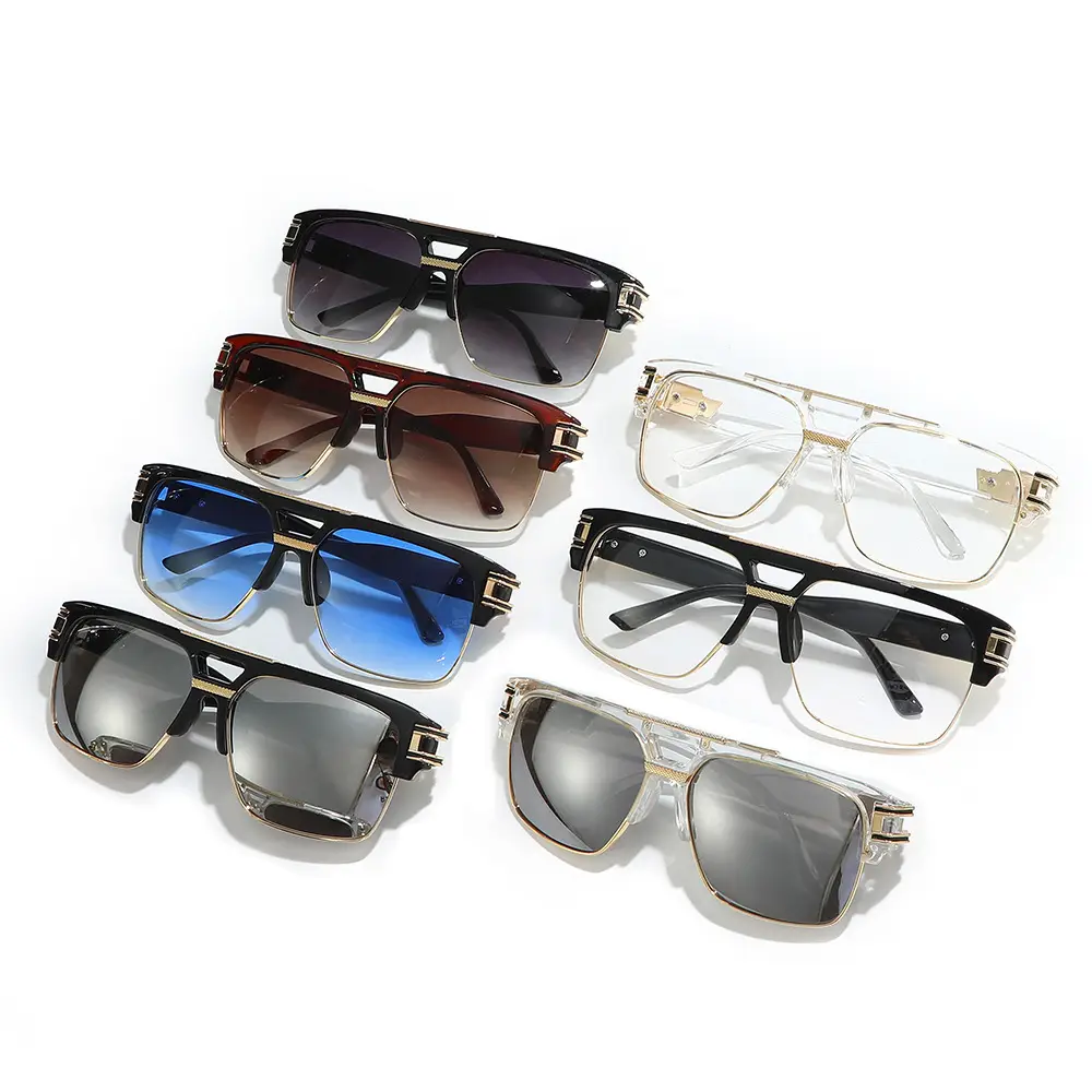 2024 Metal Square Sunglasses UV-Proof Women Men - Image 11