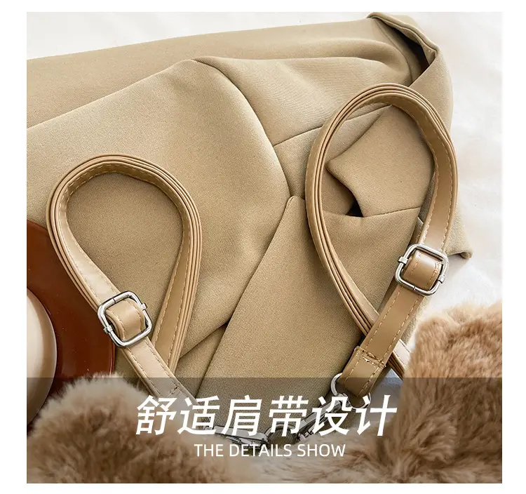 New Women's Plush Bear Ear Bag with Transparent Front — feature 17