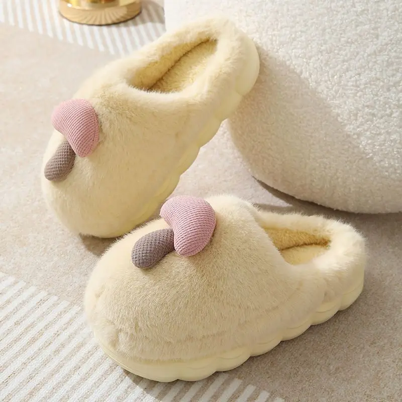 Thick-Soled Cotton Slippers, Non-Slip Winter Shoes, Indoor Slippers, Winter Warm Cotton Shoes, Plush Cotton Slippers, Home Slippers Wholesale - Image 2