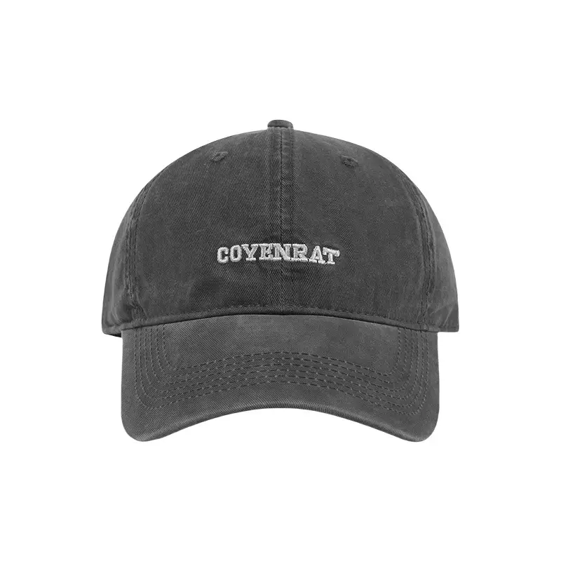 Black Korean Style Baseball Cap with Letter Embroidery - Image 13