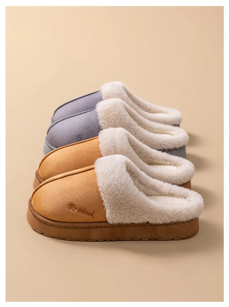 Women's Warm Fleece Lined Slippers Autumn Winter — feature 13