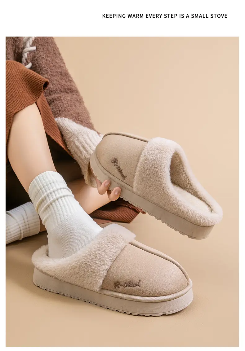 Women's Warm Fleece Lined Slippers Autumn Winter — feature 16