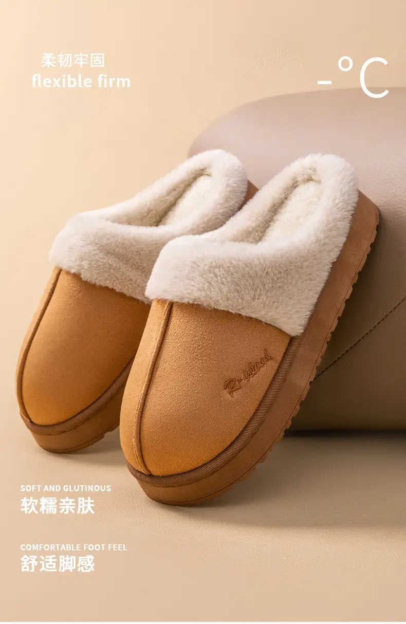 Women's Warm Fleece Lined Slippers Autumn Winter — feature 3
