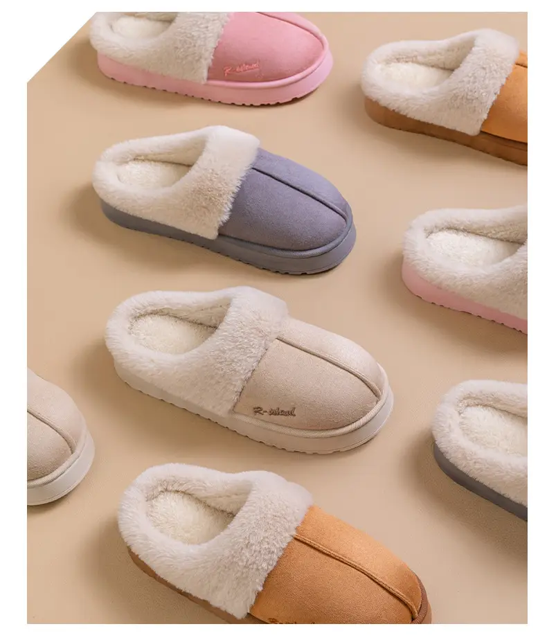 Women's Warm Fleece Lined Slippers Autumn Winter — feature 9