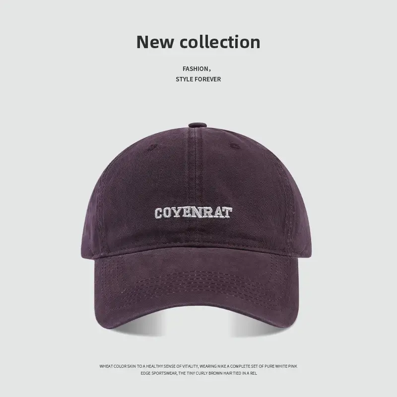 Coyenrat Embroidered Purple Baseball Cap Men - Image 4
