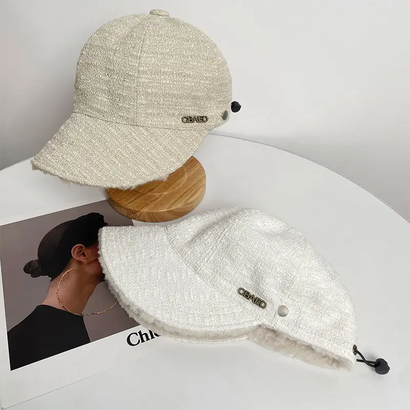 Women's Black Fisherman Hat with Button Closure — feature 5