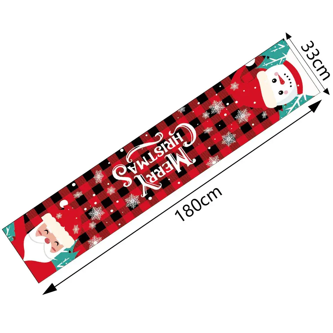 Christmas Table Runner Runner Plaid Anti-Fouling — feature 6
