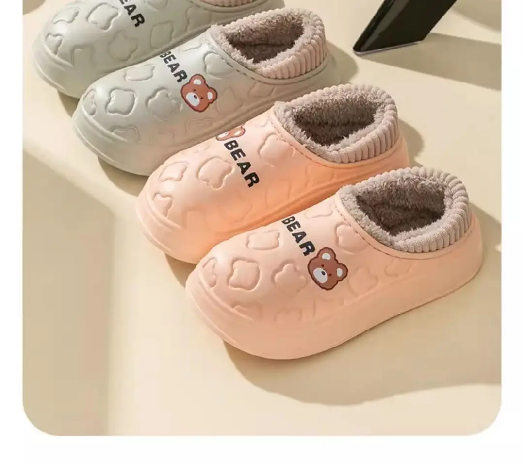 Waterproof Cotton Shoes for Women Autumn and Winter 2025 New Indoor Home Couple Anti-Slip Warm Slippers for Male Students Wholesale — feature 4