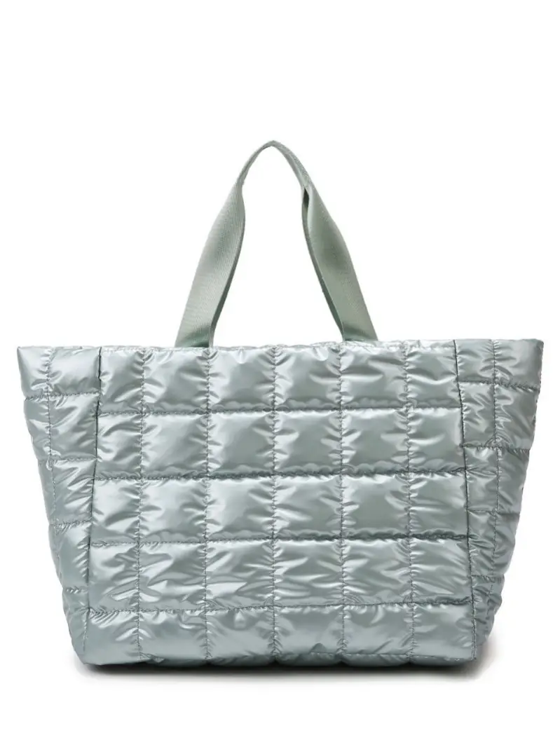 Pearlescent Quilted Shoulder Bag for Women - Image 11