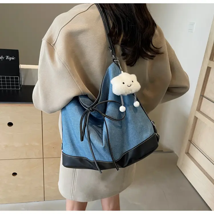 Women's White Stitched Shoulder Crossbody Bag — feature 14