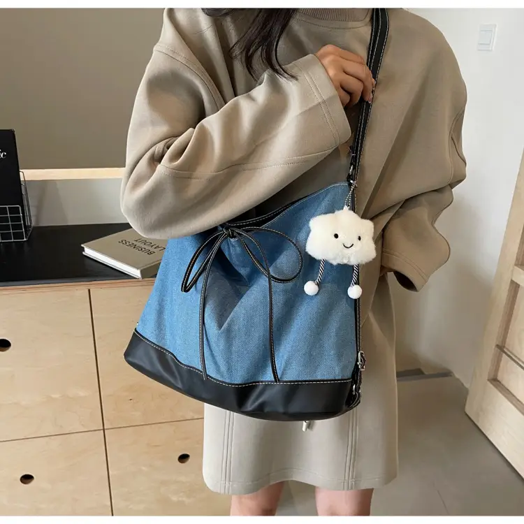 Women's White Stitched Shoulder Crossbody Bag — feature 15