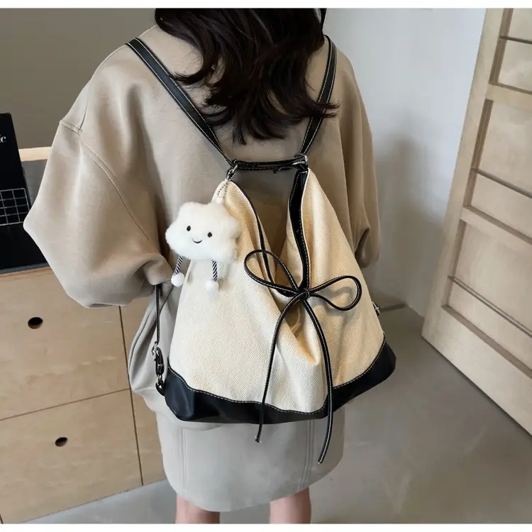 Women's White Stitched Shoulder Crossbody Bag — feature 16