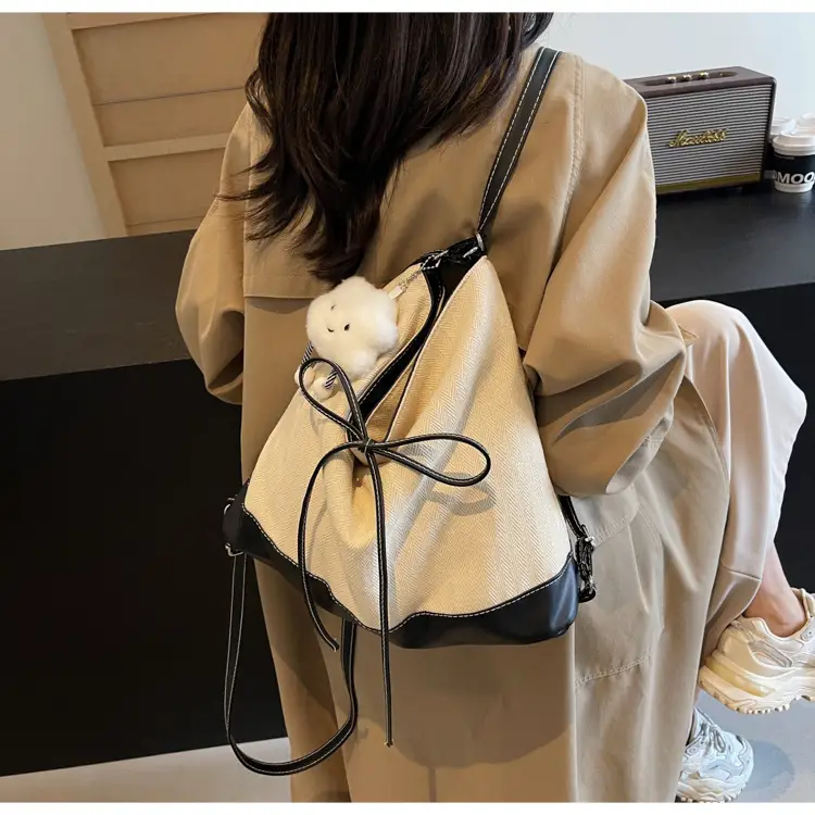 Women's White Stitched Shoulder Crossbody Bag — feature 20