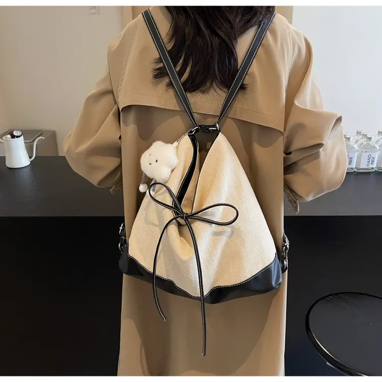 Women's White Stitched Shoulder Crossbody Bag — feature 21