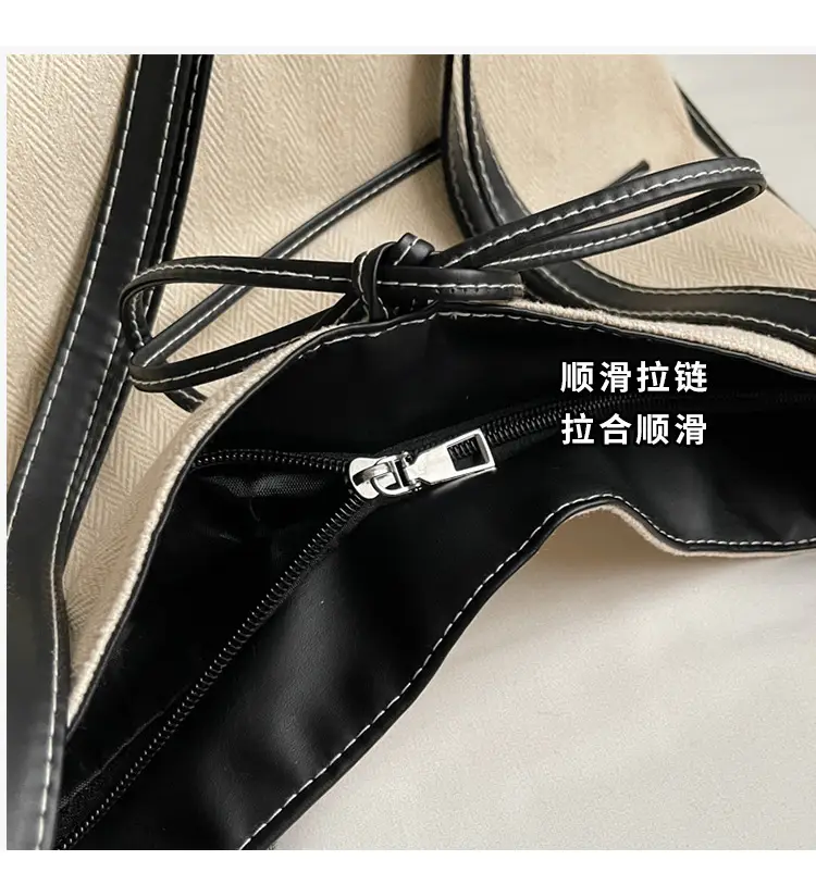 Women's White Stitched Shoulder Crossbody Bag — feature 4