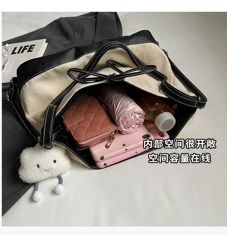 Women's White Stitched Shoulder Crossbody Bag — feature 8