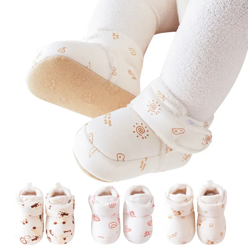Autumn Winter Baby Shoes Soft Cotton 0-6M